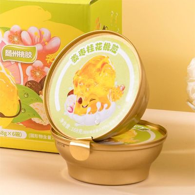 주문 진저 주주브 구운 피치  gomme 디저트 콜라겐 인스턴트 식품 온라인 제조