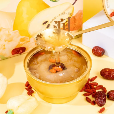 주문 인스턴트 버드 네스트 트레멜라 페어 수프 먹을 수 있는 콜라겐 디저트 천연 저당 온라인 제조