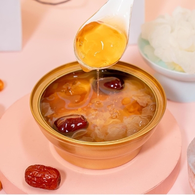 주문 피부 건강을 위한 허브 천연 생강 대추 구기자 복숭아 검 수프, 천연 콜라겐, 여성 웰빙 및 내면의 아름다움 온라인 제조